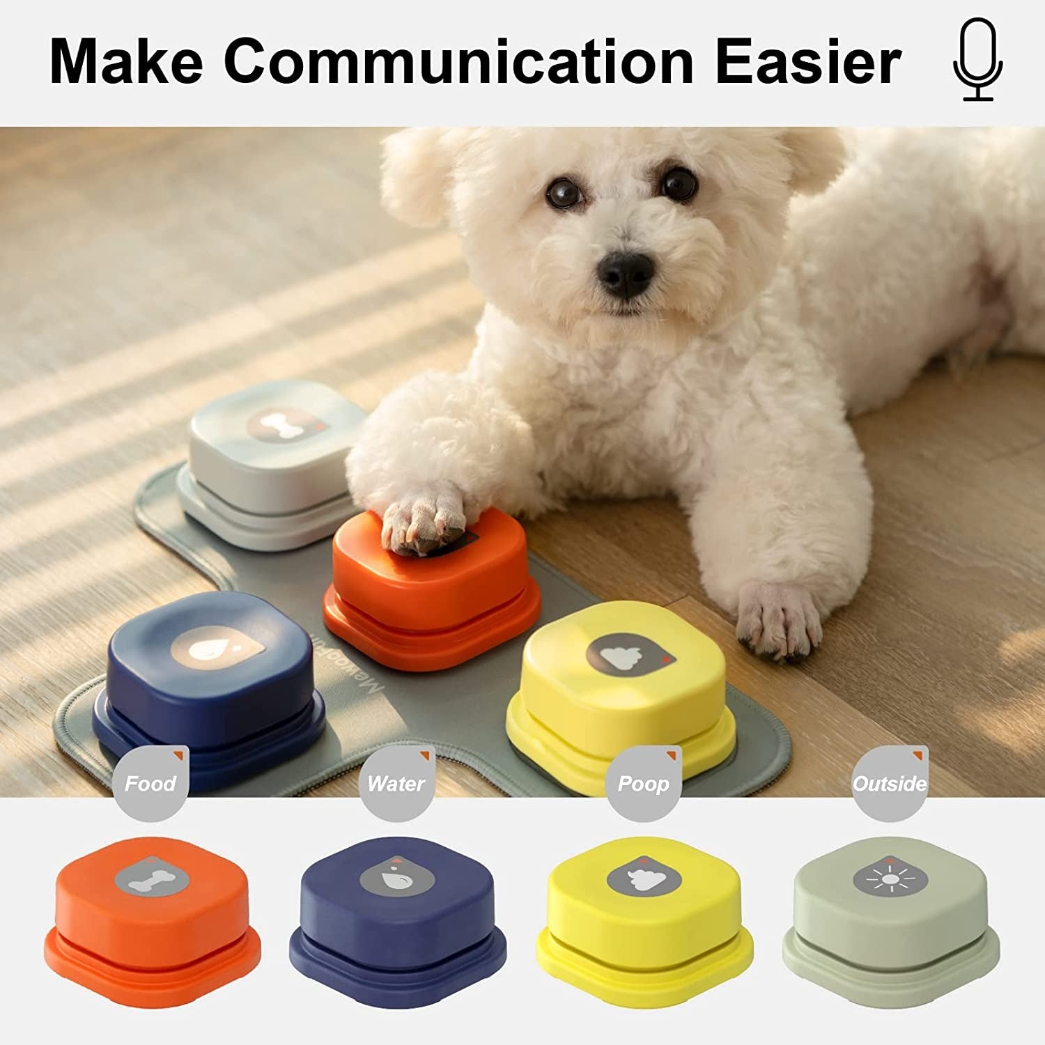 MEWOOFUN Dog Button - Interactive Communication Toy