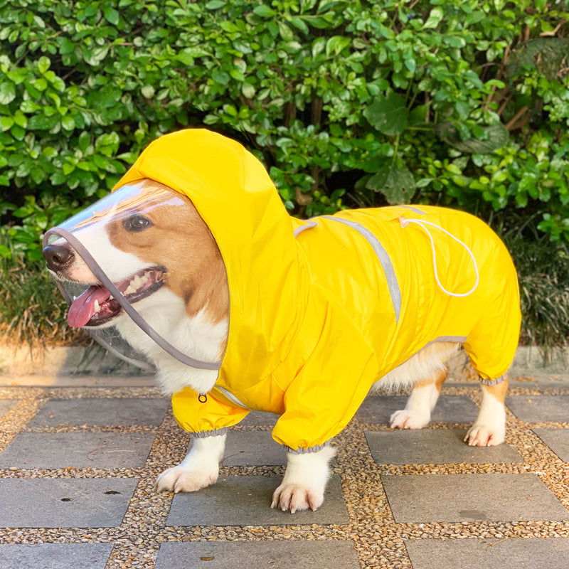 Four-Legged Waterproof Pet Raincoat