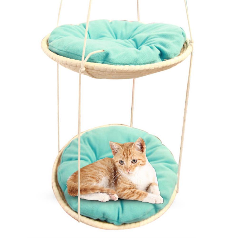 Straw Cat Hammock Bed - Hanging Nest