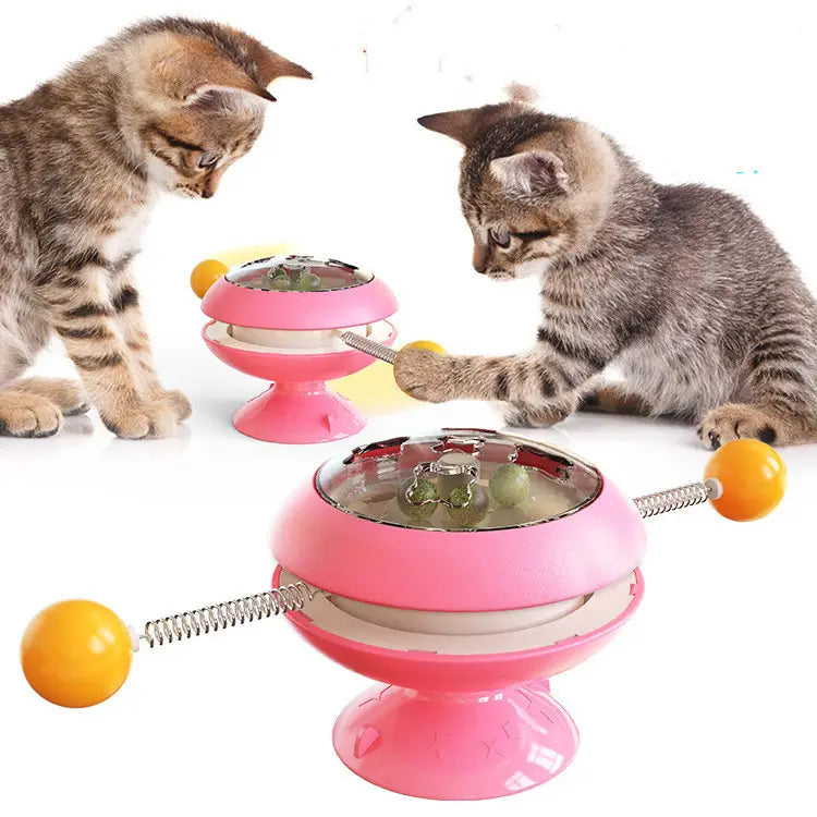 TwirlWhiskers: Rotatable Interactive Cat Toy with Catnip