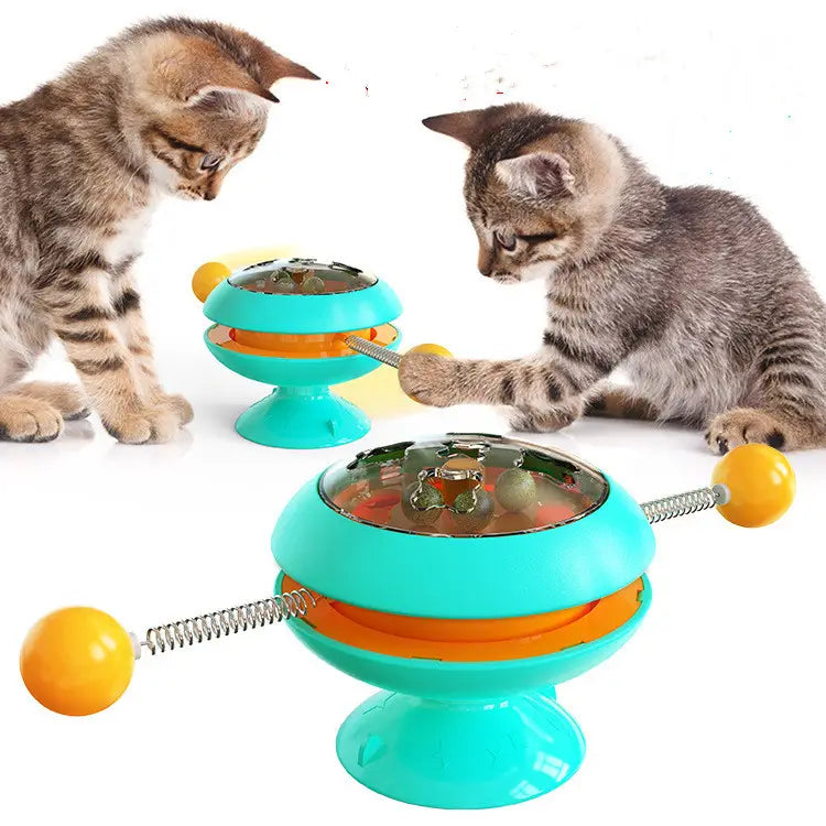 TwirlWhiskers: Rotatable Interactive Cat Toy with Catnip