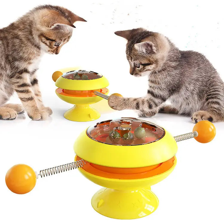 TwirlWhiskers: Rotatable Interactive Cat Toy with Catnip