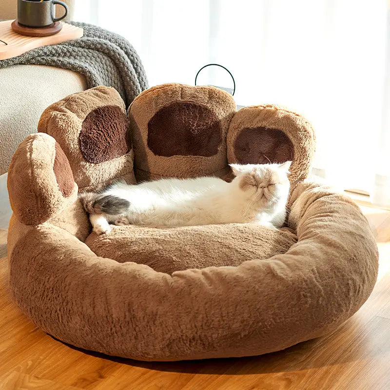 Cama para Animais em Forma de Pata de Urso Grande