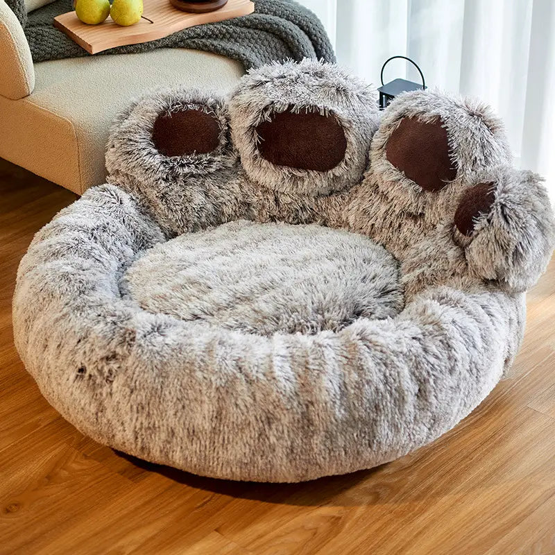 Cama para Animais em Forma de Pata de Urso Grande