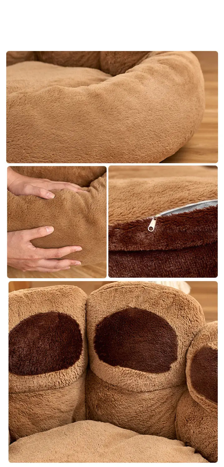 Big Bear Paw Shape Pet Bed