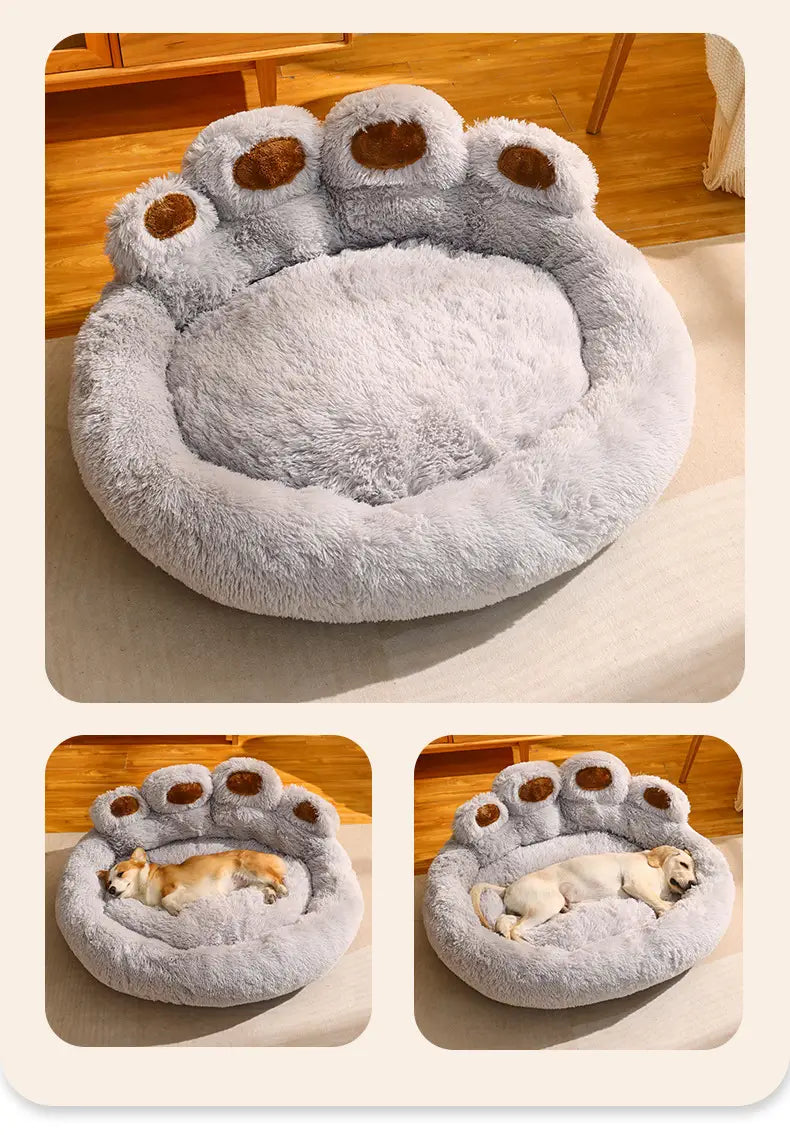 Big Bear Paw Shape Pet Bed