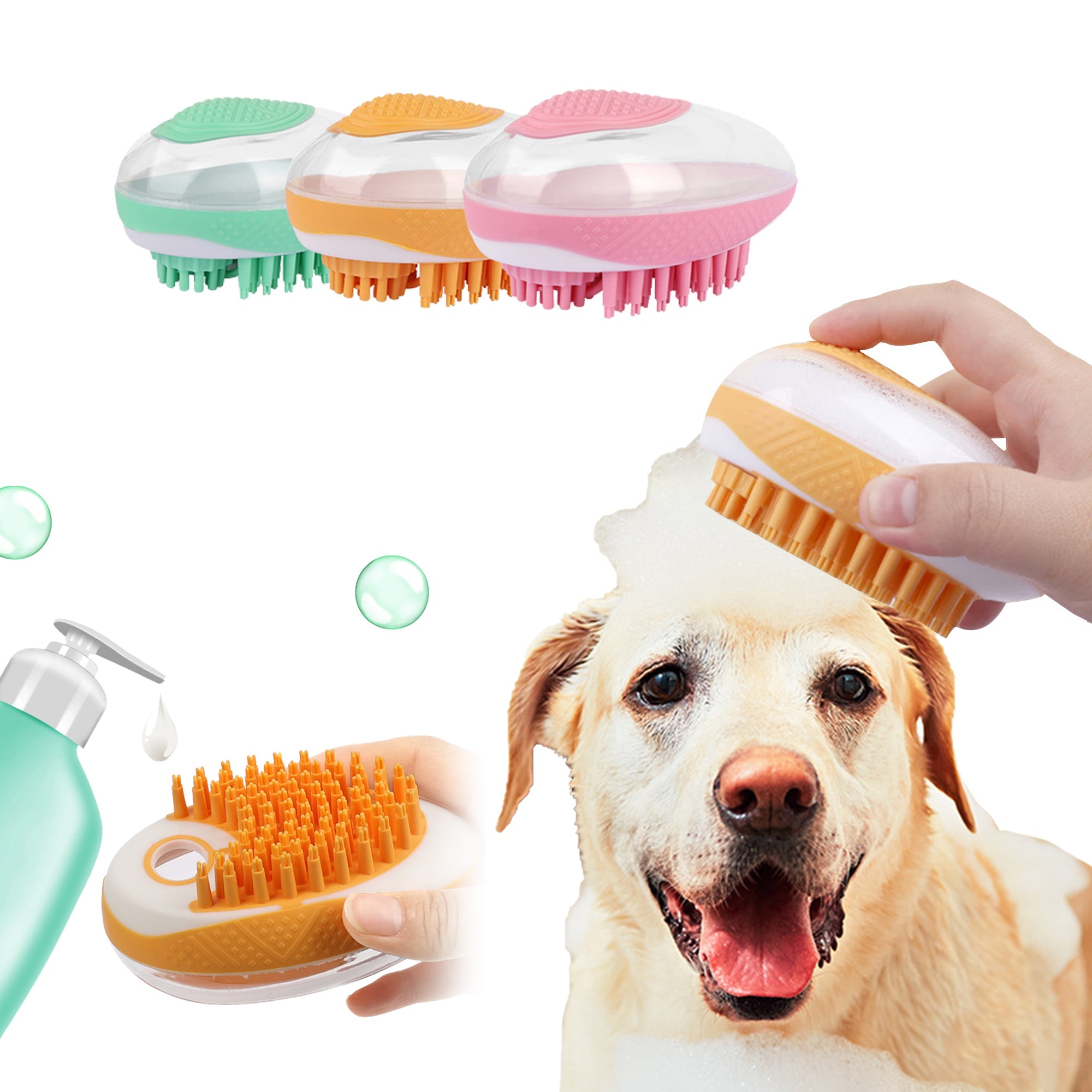 2-in-1 Bath and Grooming Brush