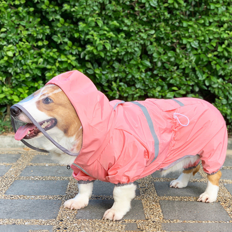 Four-Legged Waterproof Pet Raincoat