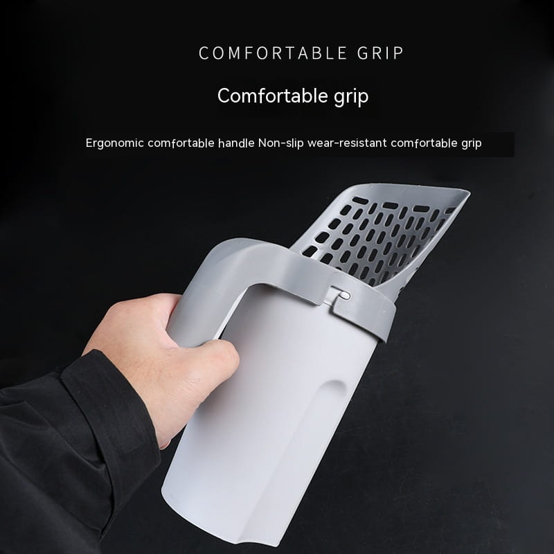 CleanEase:Cat Litter Scoop Self Containing Plastic Integrated Combination