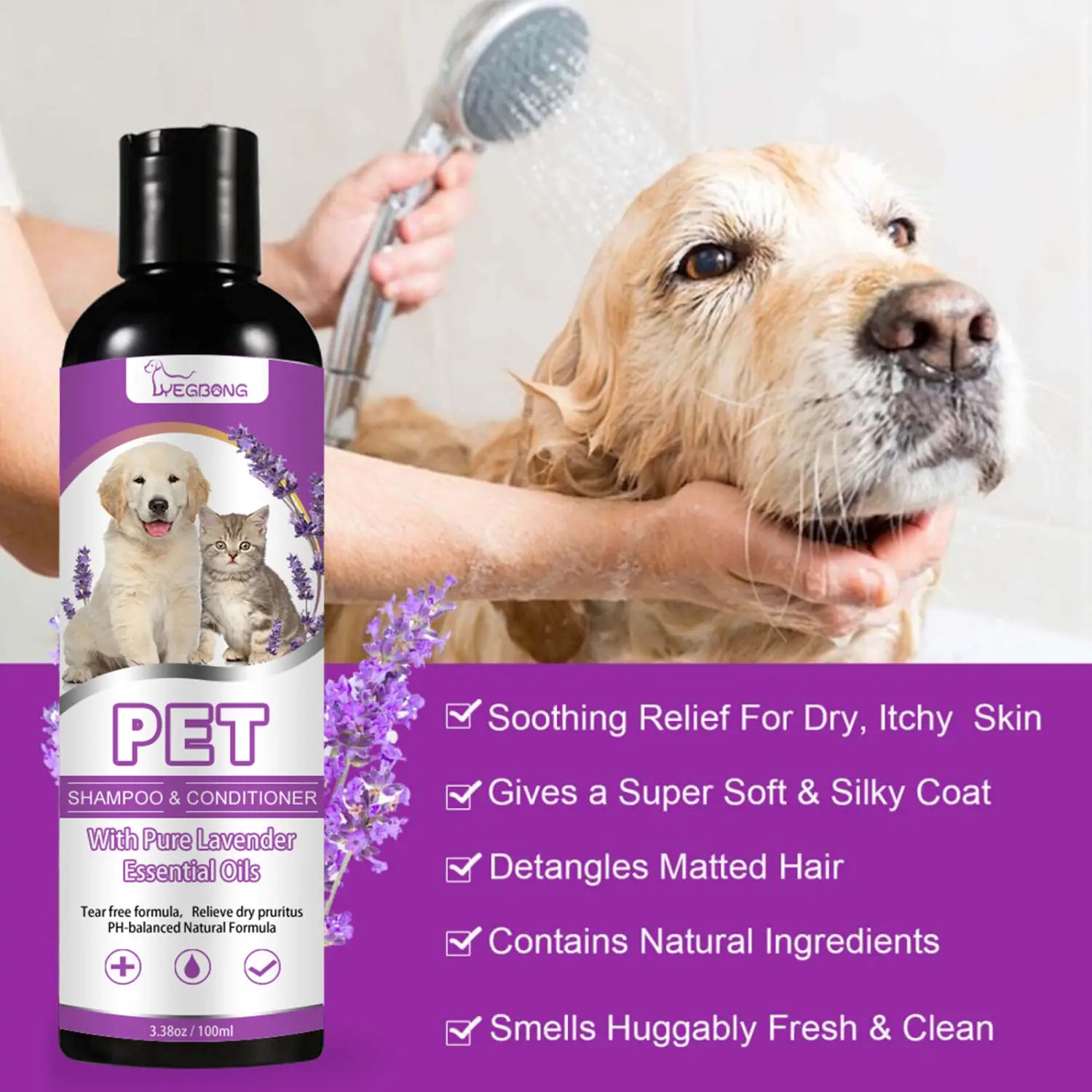 Pet Shampoo for Itch-Free & Silky Coats