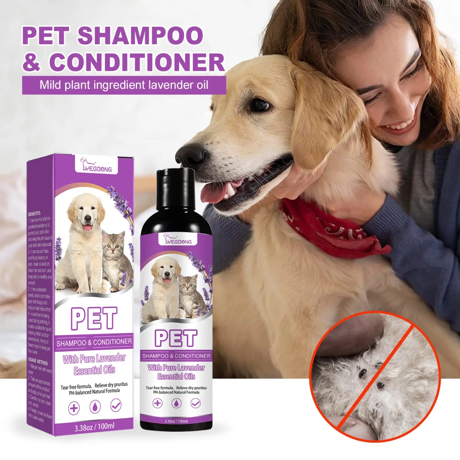 Pet Shampoo for Itch-Free & Silky Coats