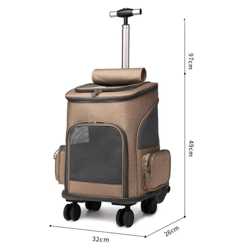 Space Capsule Trolley Pet Backpack