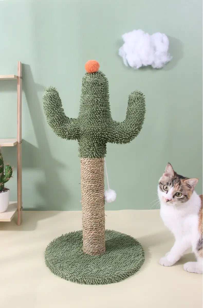 DesertDream: Sisal Cactus Cat Scratch Tower Toy