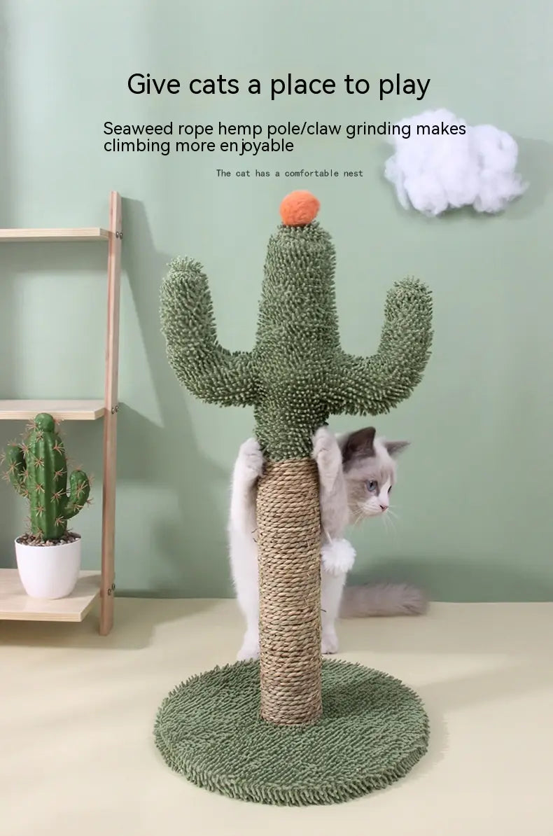 DesertDream: Sisal Cactus Cat Scratch Tower Toy