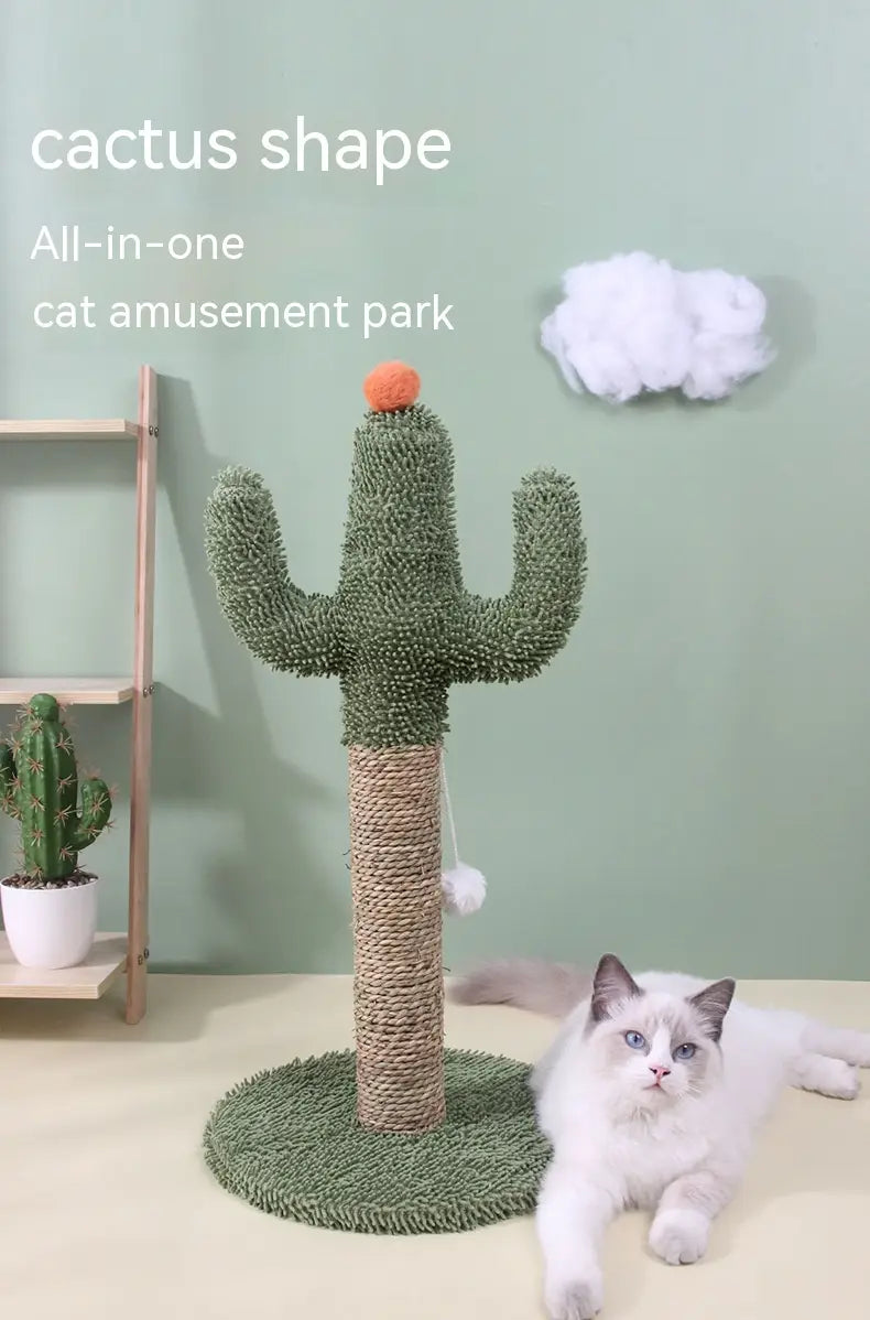 DesertDream: Sisal Cactus Cat Scratch Tower Toy