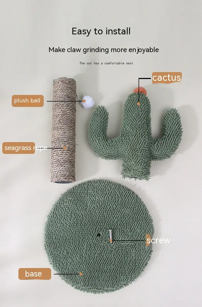 DesertDream: Sisal Cactus Cat Scratch Tower Toy