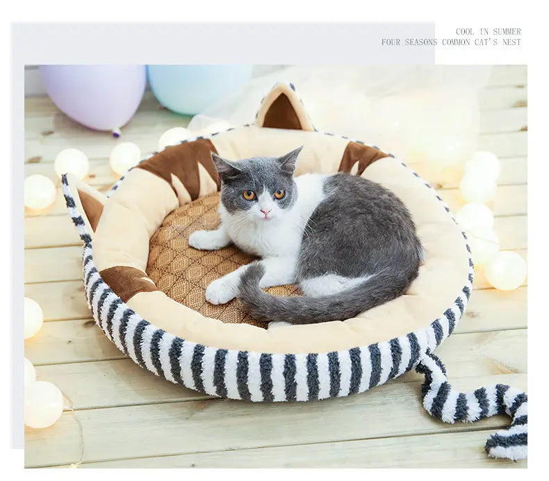 Cute Kitty Style Bed For Small Dogs & Cats