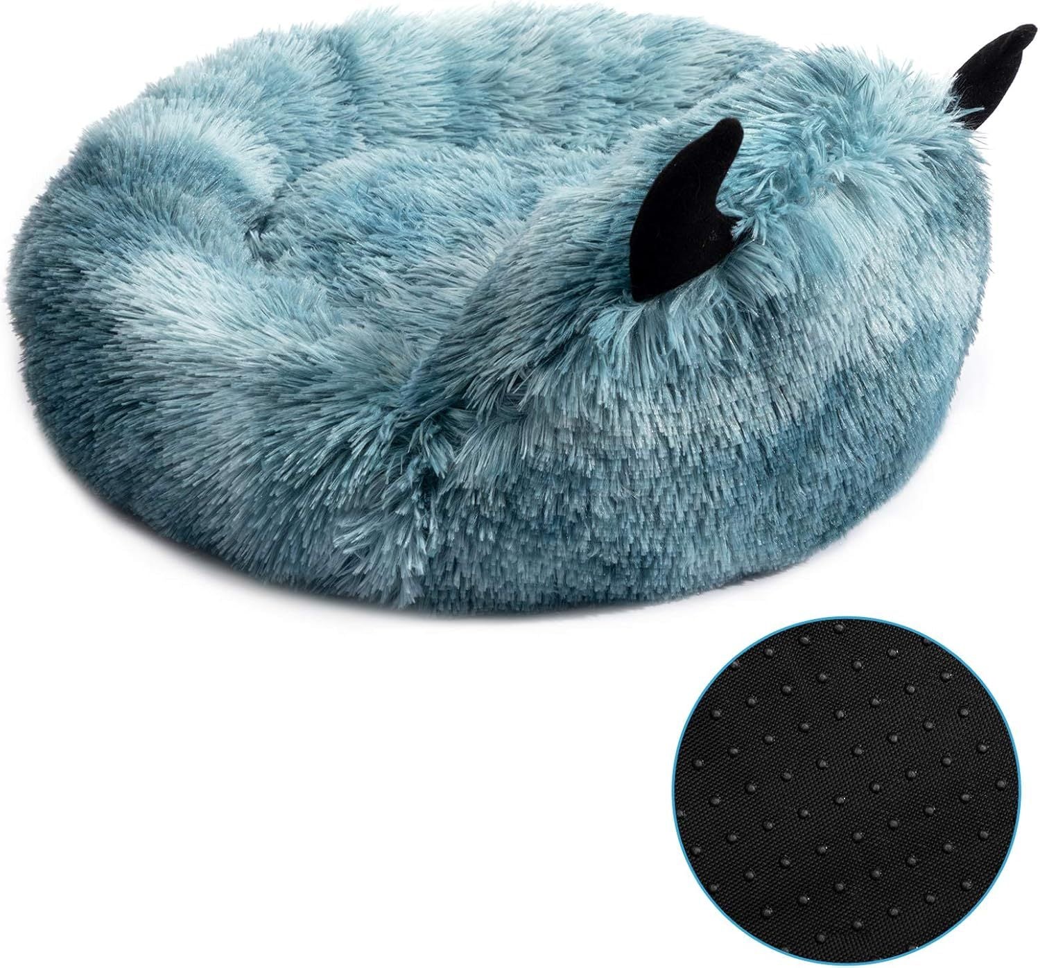 Self-Warming Donut Monster Pet Bed