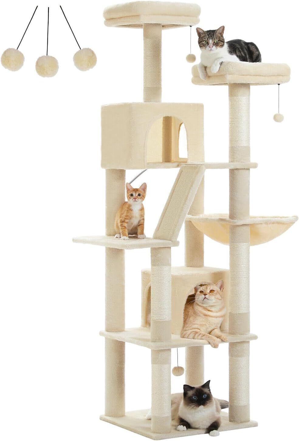 180cm Large Cat Tree For Indoor Cats,