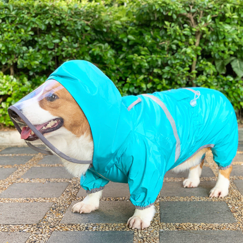 Four-Legged Waterproof Pet Raincoat