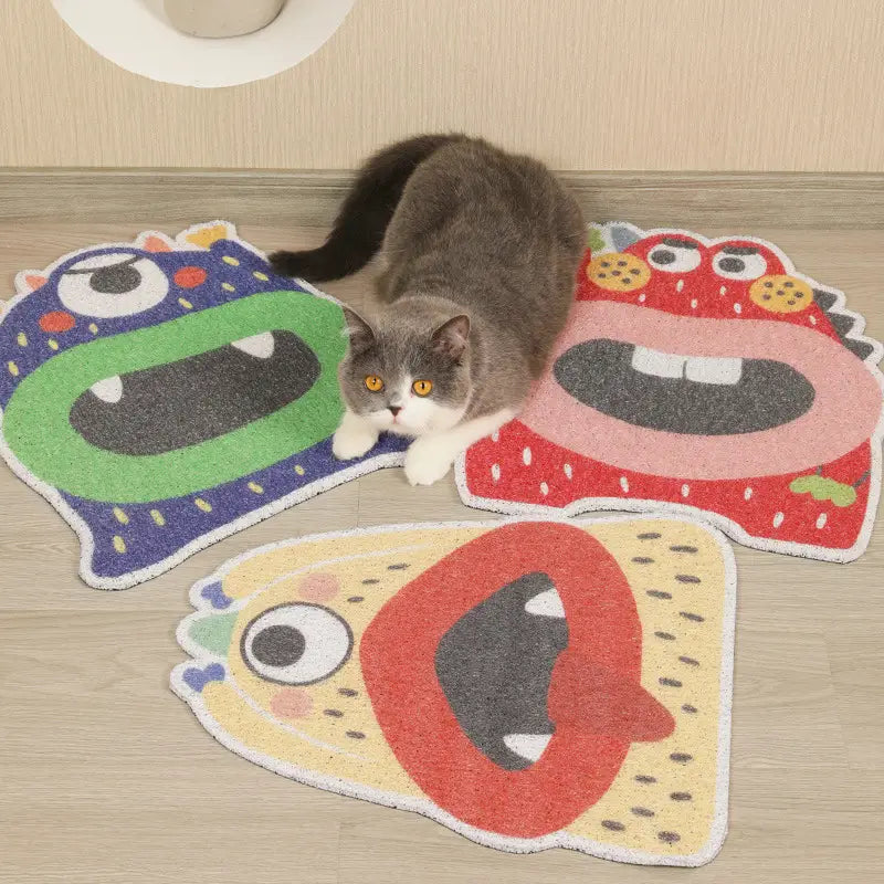 Paws & Purrs: Cat Litter Box Foot Pad Collection