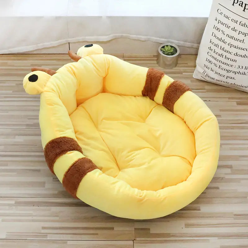 Cartoon High Backrest Pet Bed