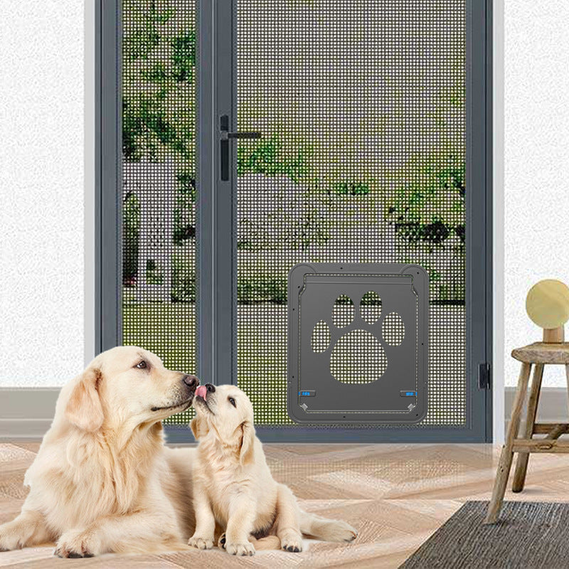 Paw Print Anti-Bite Screen Door