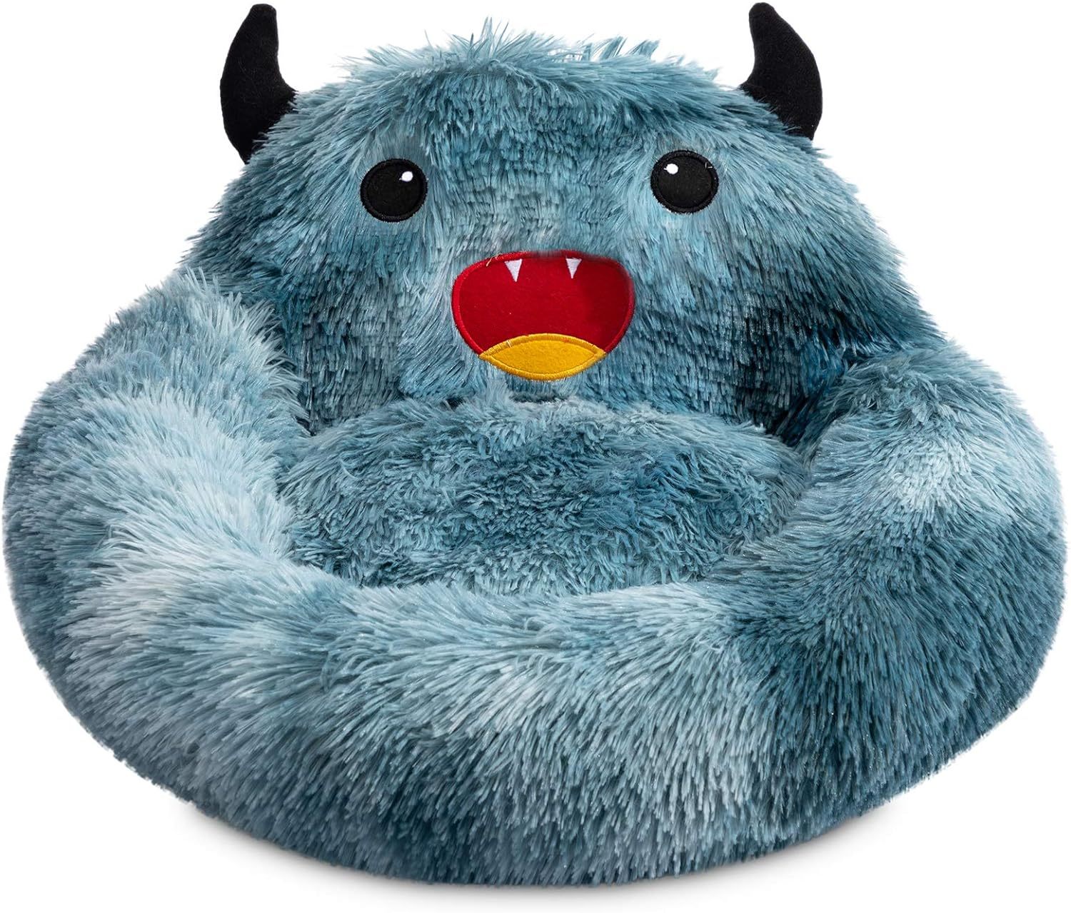 Self-Warming Donut Monster Pet Bed