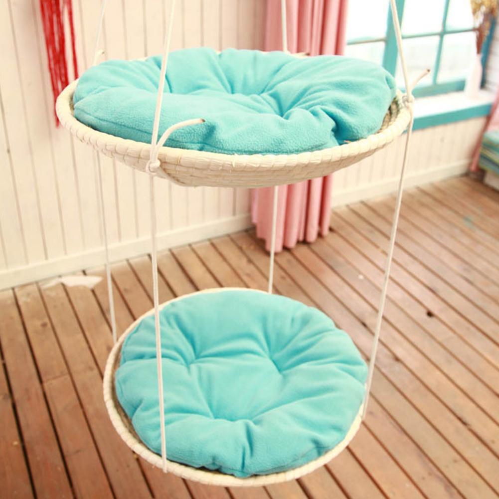 Straw Cat Hammock Bed - Hanging Nest