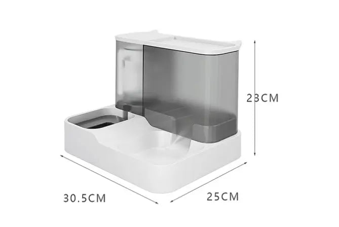 HydraDine: Automatic Feeder & Water Dispenser Combo