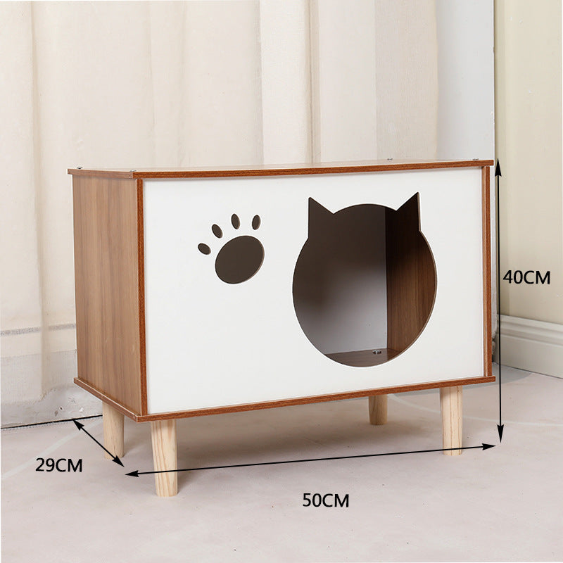 Creative Wooden Pet Nest and Bedside Table