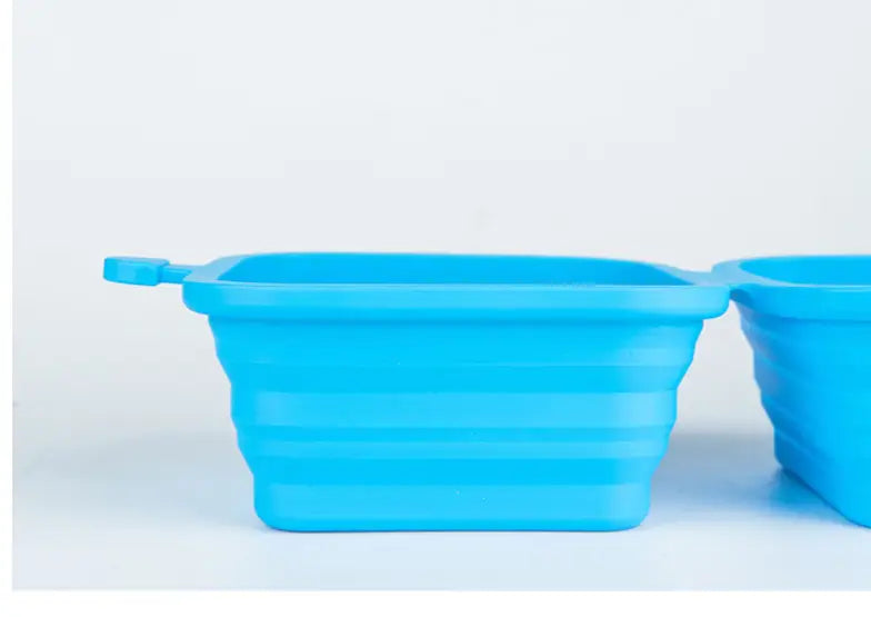 Outdoor Collapsible Silicone Food & Water Bowl Dish For Dogs & Cats