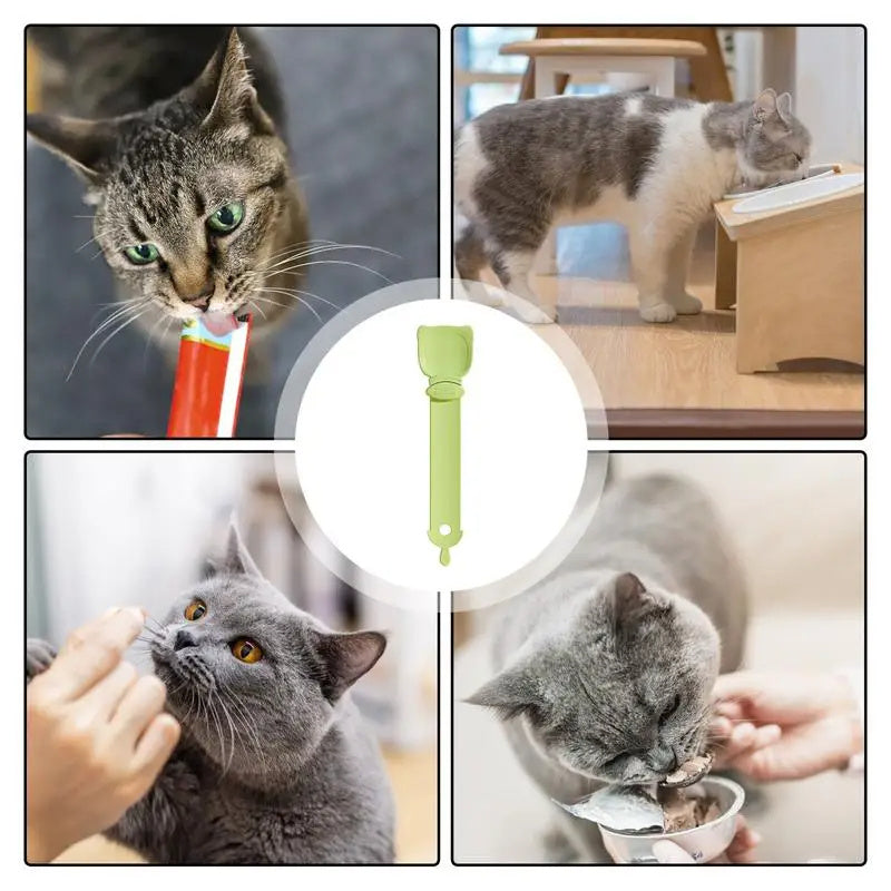 Cat Wet Food Squeeze Spoon