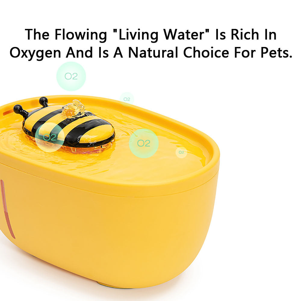 Bee Pet Water Fountain with Auto Filter