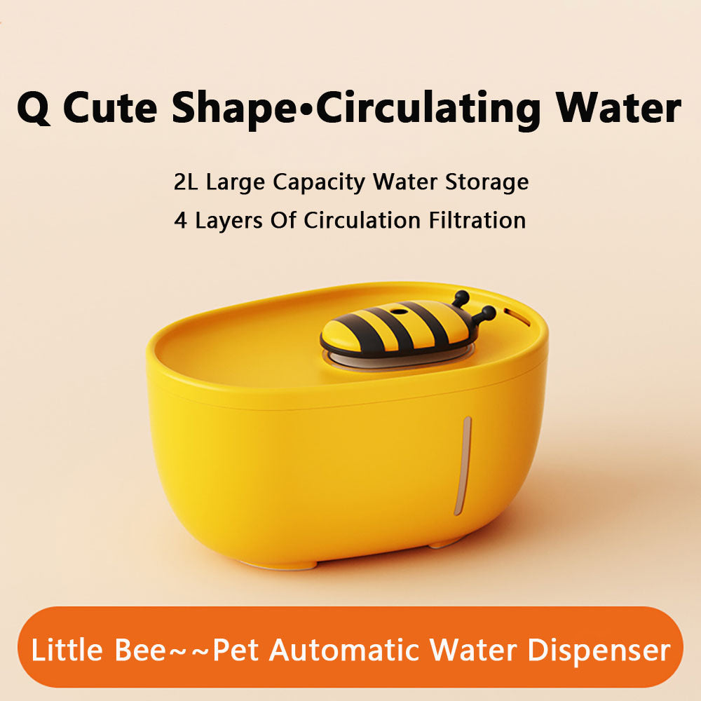 Bee Pet Water Fountain with Auto Filter