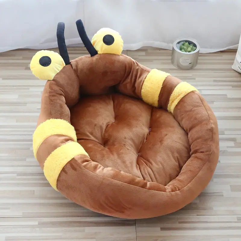 Cartoon High Backrest Pet Bed