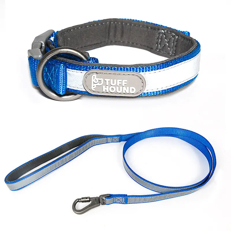 GlowTrack: Reflective Dog Collar and Leash Set