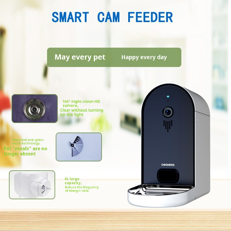 Smart Automatic Feeder With Camera and Speaker