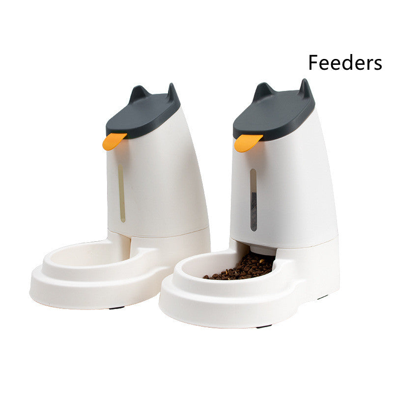 AutoServe: Large Capacity Pet Feeder/Waterer - Grey Black / Feeder