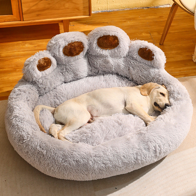 Big Bear Paw Shape Pet Bed