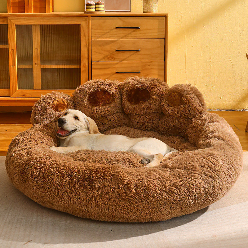 Big Bear Paw Shape Pet Bed