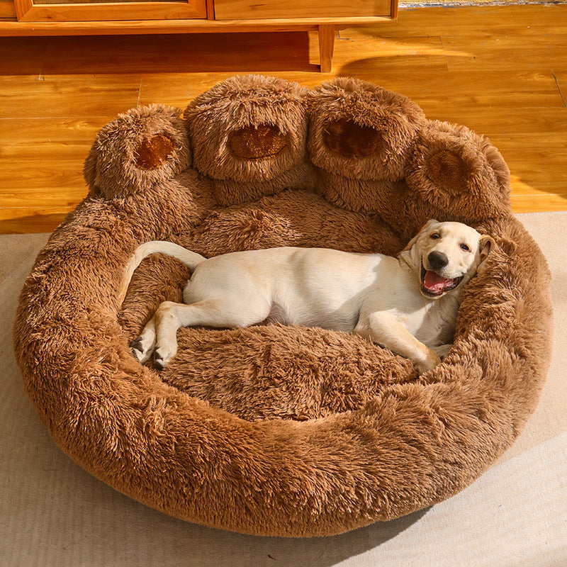 Big Bear Paw Shape Pet Bed