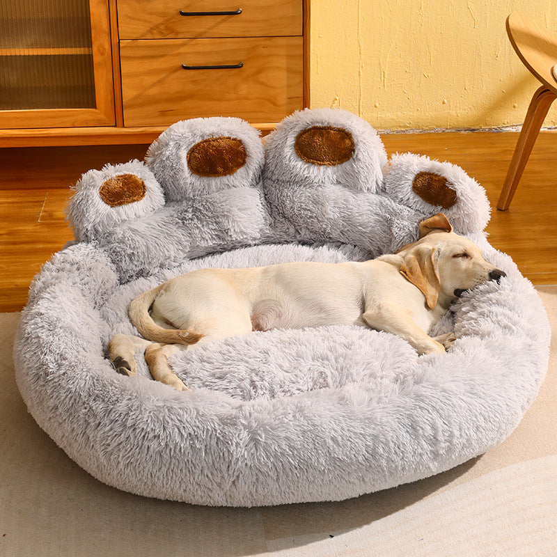 Big Bear Paw Shape Pet Bed