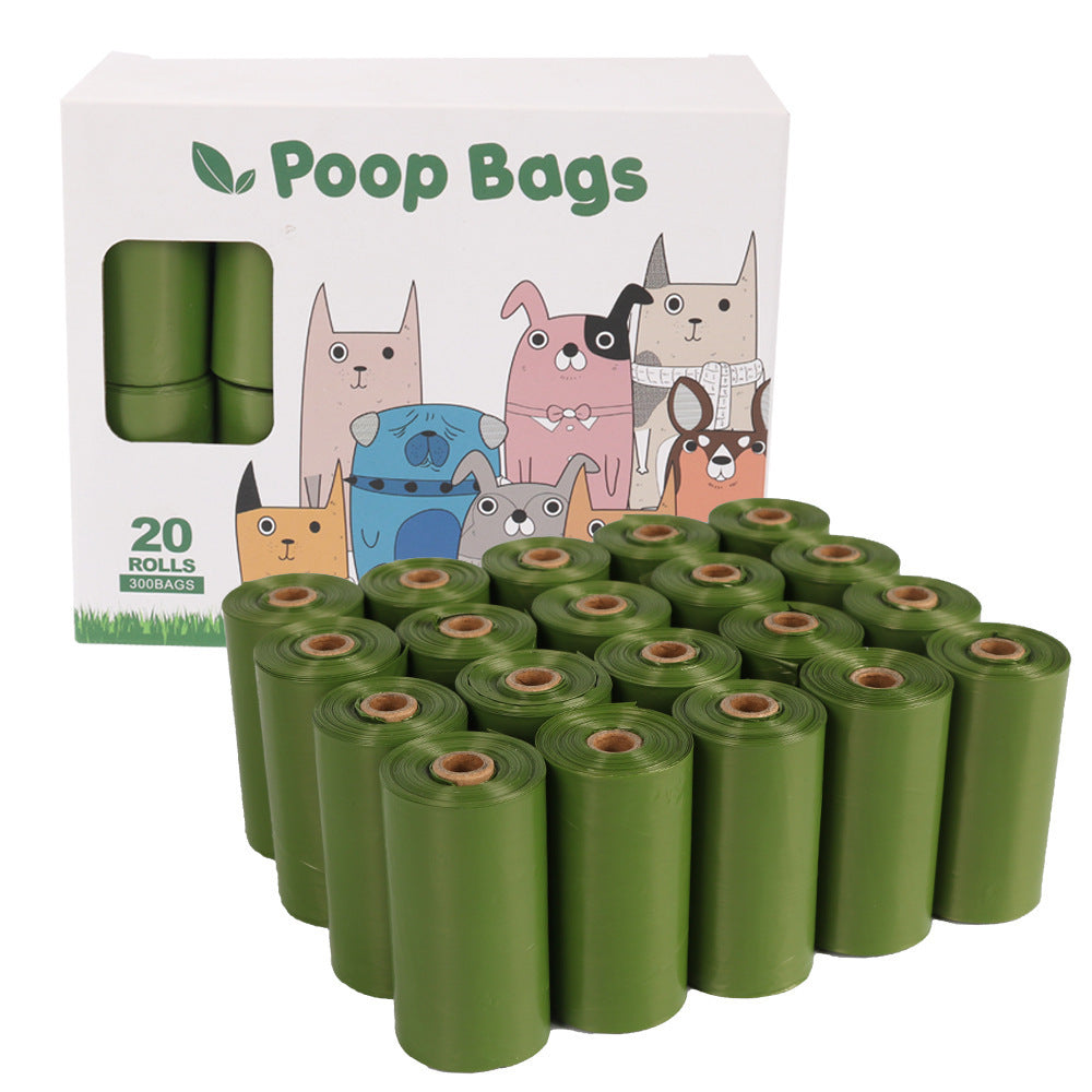 Bio Degradable Dog Poo Garbage Bag Storage Box - 20 Rolls