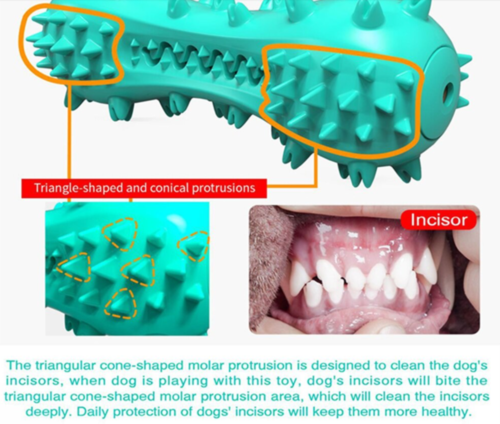 BiteClean: Rubber Molar Stick for Dog Dental Health - Blue