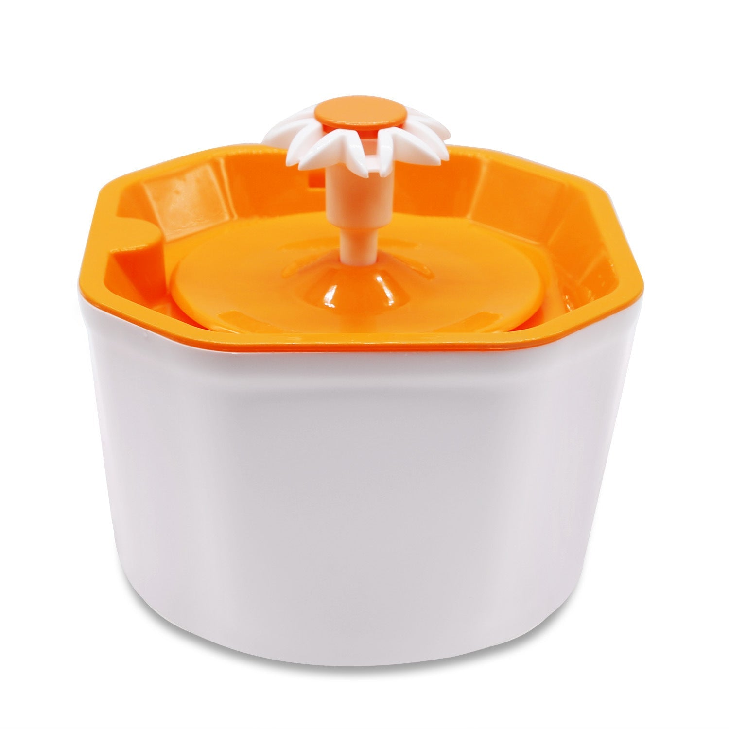 BloomFlow: Automatic Flower Water Fountain for Pets - Orange