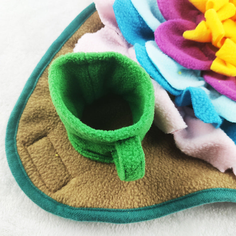 BloomSniff: Sunflower Snuffle Mat for Dogs