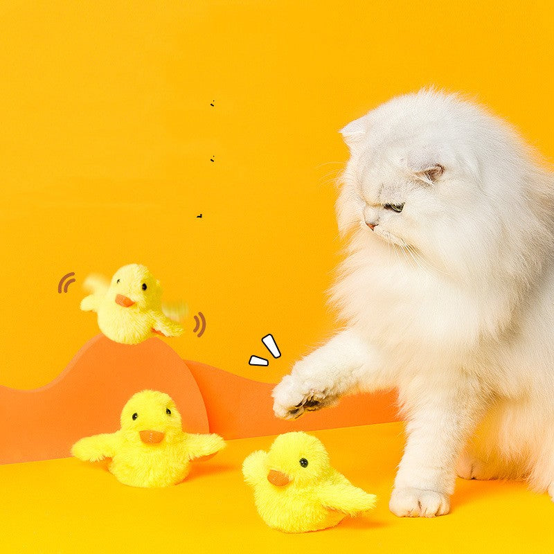 Bouncy Buddy: Flapping Duck Cat Toy - USB