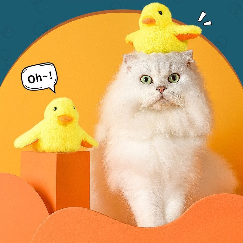 Bouncy Buddy: Flapping Duck Cat Toy - USB