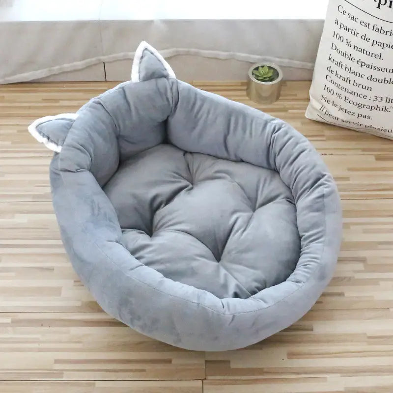 Cartoon High Backrest Pet Bed